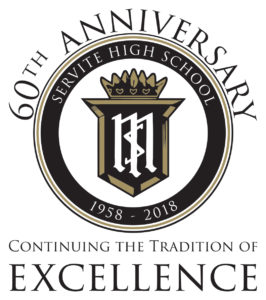 Servite's 60th Anniversary Logo