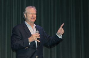 Dan Clark speaks at Servite High School. (Photo: Samuel Duran)