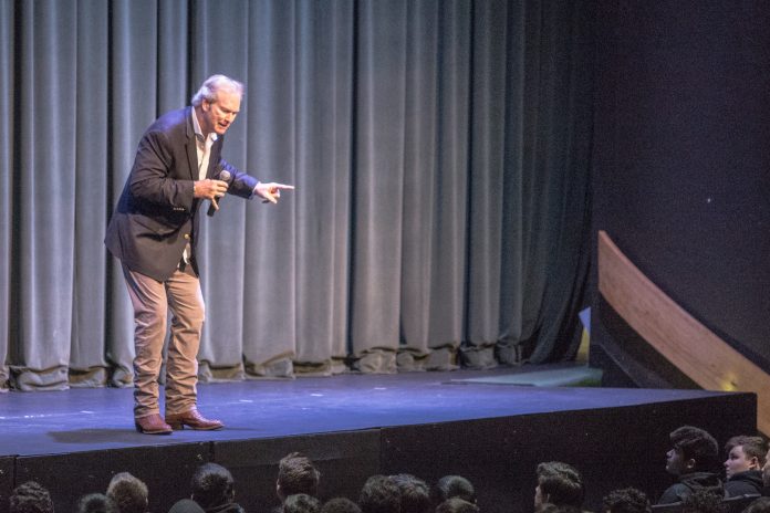 Dan Clark speaks at Servite High School by Josh Beckman